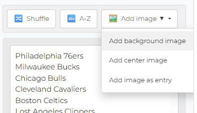 NBA Teams - How to Customize the NBA Teams Wheel