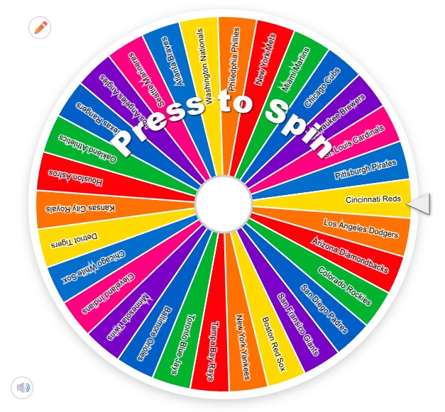 MLB Teams Wheel